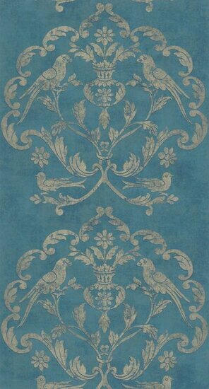 Casadeco Palazzo PALA83616420 - Blauw / Beige Behang