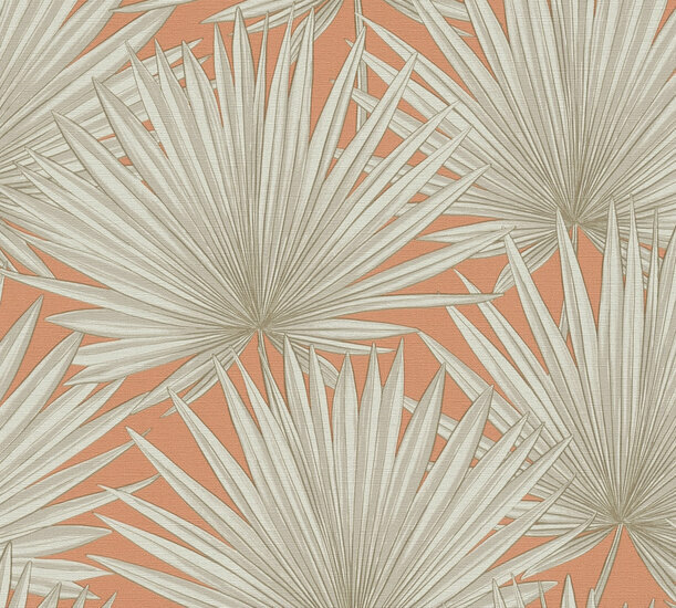 AS Creation Antigua 39090-3 - 390903 Oranje / Grijs beige Behang