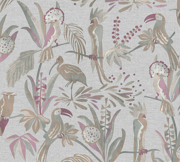 AS Creation House of Turnowsky 38898-1 - 388981 Grijs / Rood Behang