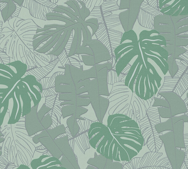 AS Creation House of Turnowsky 38905-5 - 389055 Groen / Zilver Behang