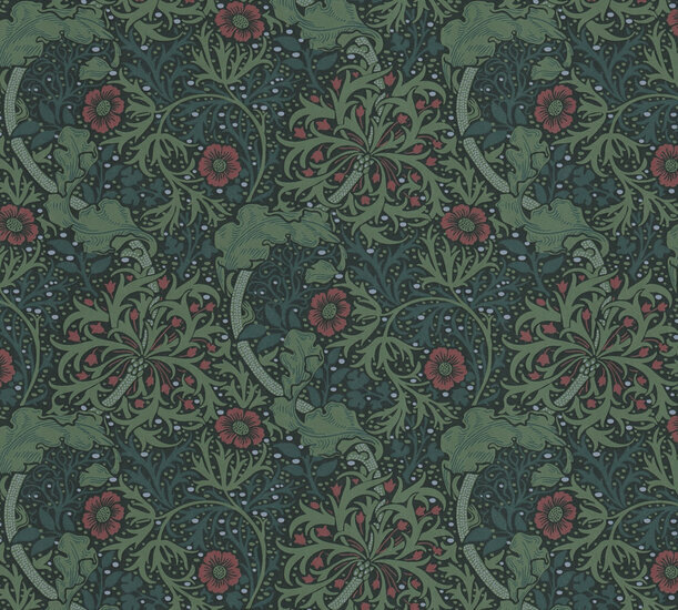 AS Creation Art of Eden 39059-1 - 390591 Groen / Zwart Behang