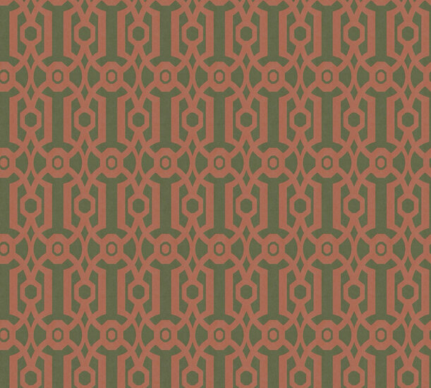AS Creation Art of Eden 39062-1 - 390621 Oranje / Groen Behang