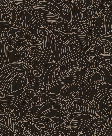 Dutch Wallcoverings Elegance M629-19 zwart - goud Behang