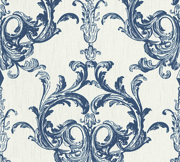 AS Creation AP Finest - 96196-4 - 961964 Blauw - Wit Behang