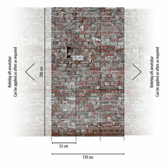 AS Creation The Wall Rood - 38337-1 - 383371 / Grijs Behang