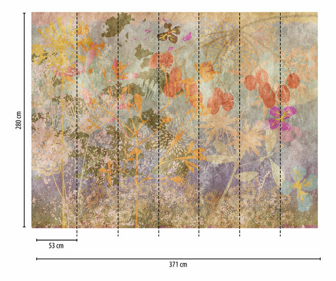 AS Creation The Wall Multicolor - 38264-1 - 382641 - Multicolour / Oranje Behang