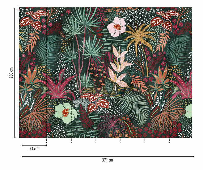 AS Creation The Wall Groen - 38274-1 - 382741 - Groen / Rood Behang
