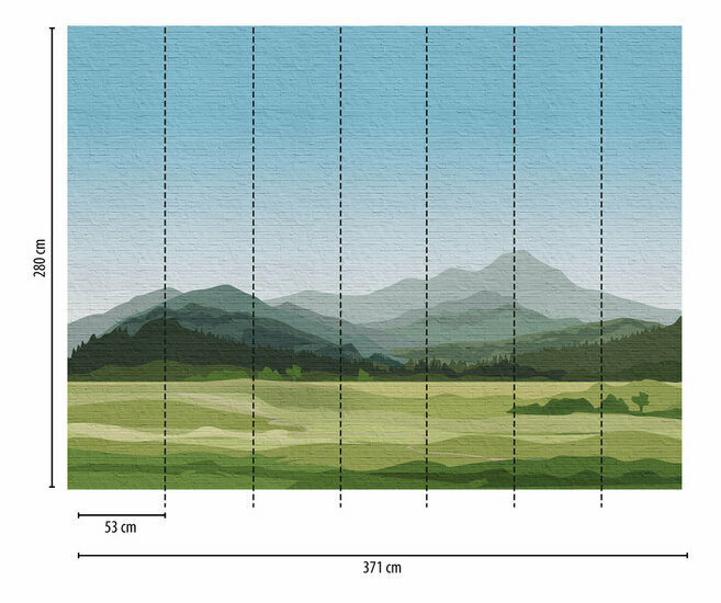 AS Creation The Wall Groen - 38298-1 - 382981 - Groen / Blauw Behang