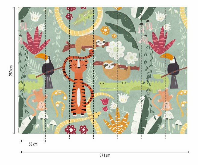 AS Creation The Wall Multicolor - 38303-1 - 383031 - Multicolour / Oranje Behang
