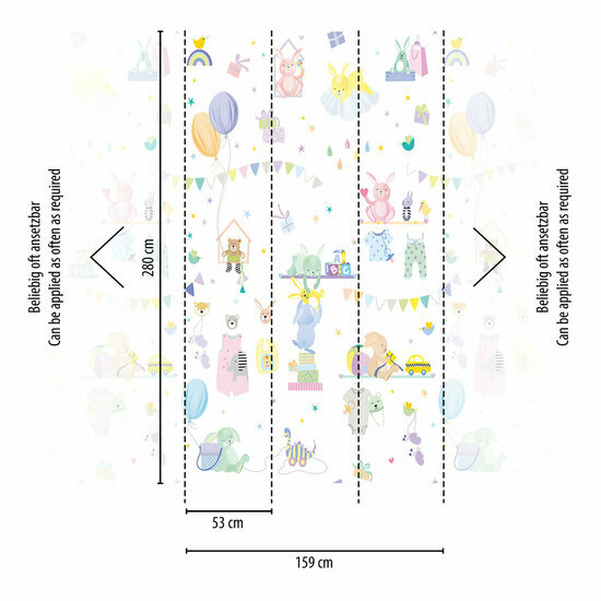 AS Creation The Wall Travel Styles Multicolor - 39188-1 - 391881 - Multicolour / Paars Behang