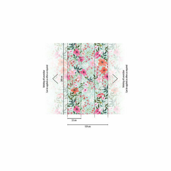 AS Creation The Wall Travel Styles Multicolor - 39195-1 - 391951 - Multicolour / Turquoise Behang