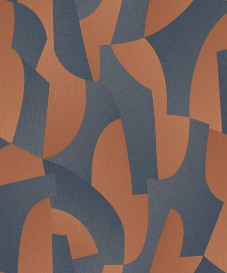 Noordwand Allure AL26272 Blauw - Oranje Behang