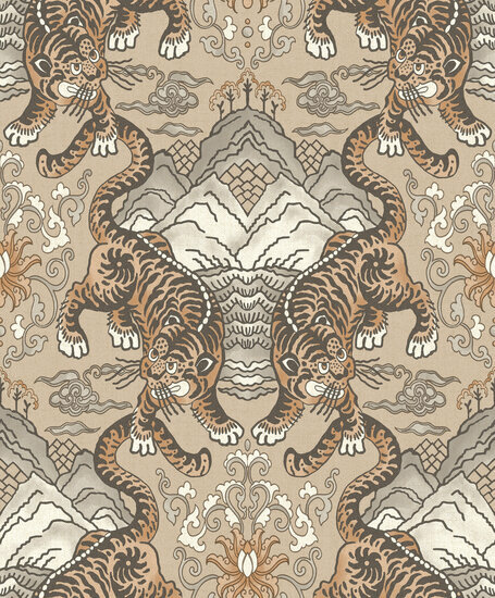 Dutch First Class Khalili 65910 Taupe Behang