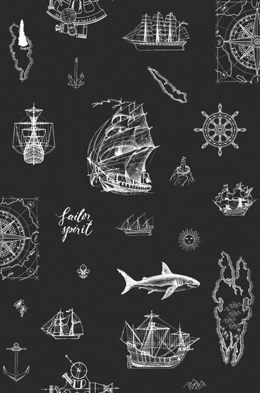 Noordwand Kids Walls Little Adventures 45842 Blauw Behang