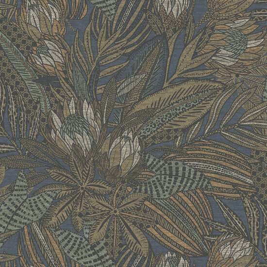Dutch First Class Alchemy Navy 65823 Behang