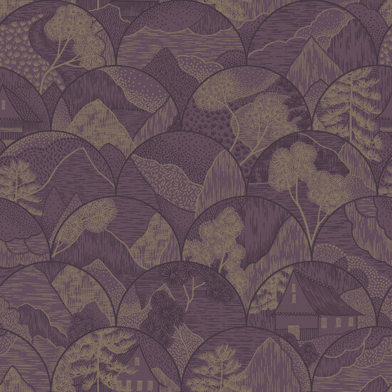 Dutch First Class Alchemy Plum 65882 Behang