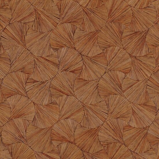 Casamance Archipel 75321222 - Bruin / Rood Behang