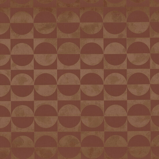 Casamance Delta 74591324 - Rood / Oranje Behang