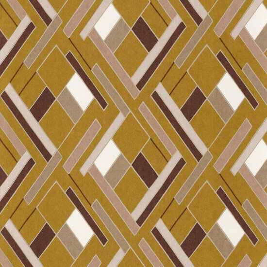 Casamance Delta 74632445 - Geel Behang