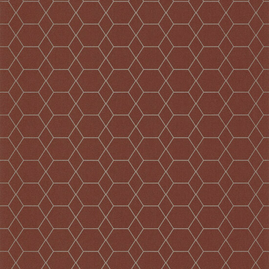 Casamance Delta A72152550 - Oranje Behang