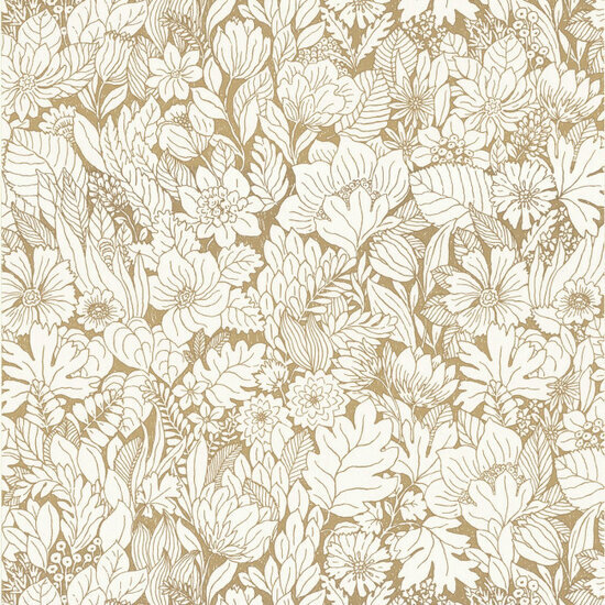 Casamance Ete Indien 75111732 - Beige Behang