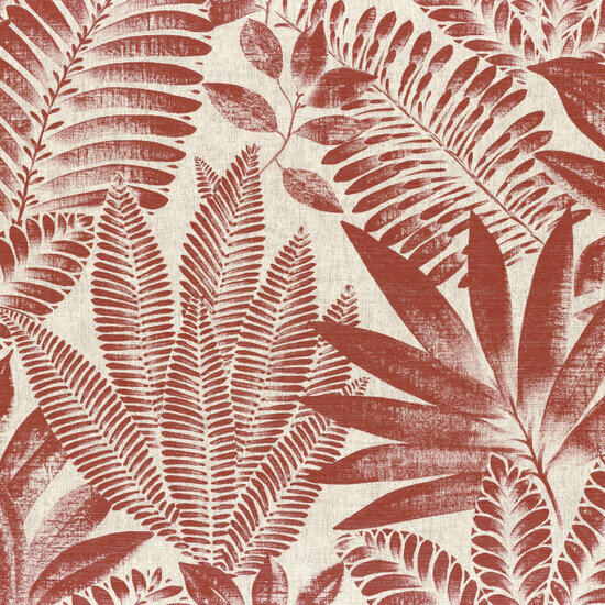 Casamance Karabane 75183682 - Oranje / Beige Behang