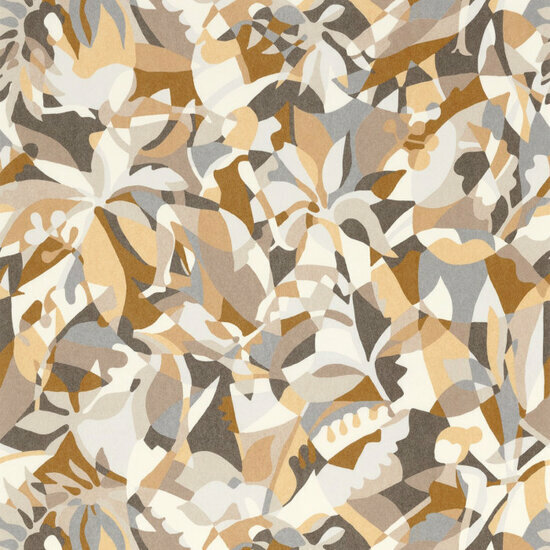 Casamance L&#039;&Icirc;le Aux Oiseaux 75880610 - Bruin / Beige Behang