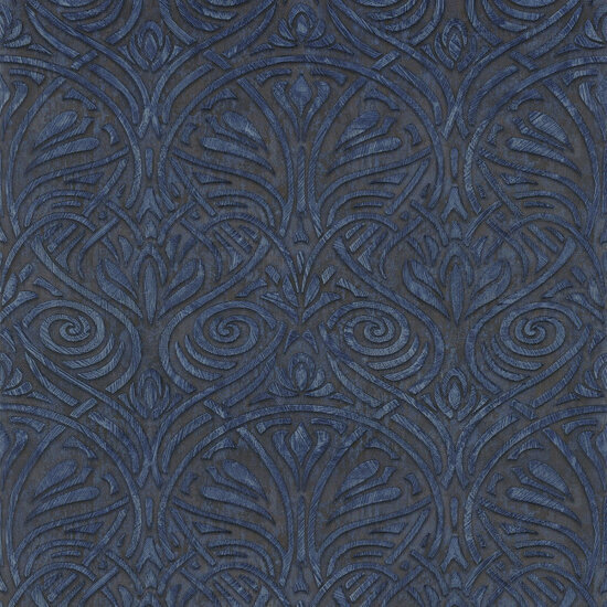 Casamance Mansour 74410630 - Blauw Behang