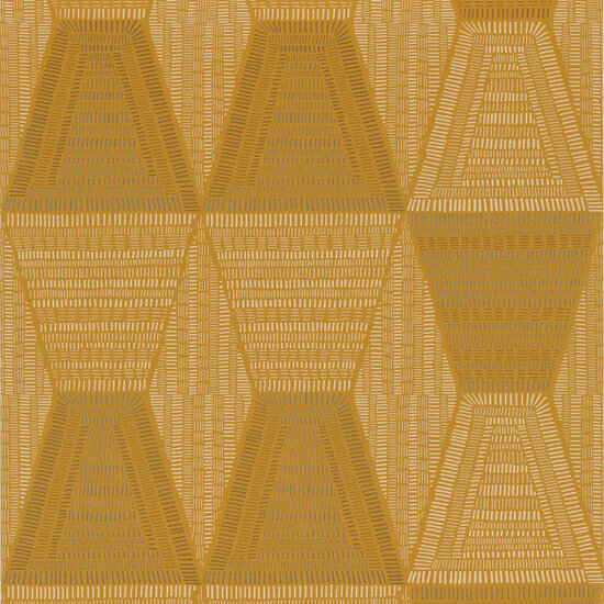 Casamance Mirage 75271834 - Geel / Bruin Behang