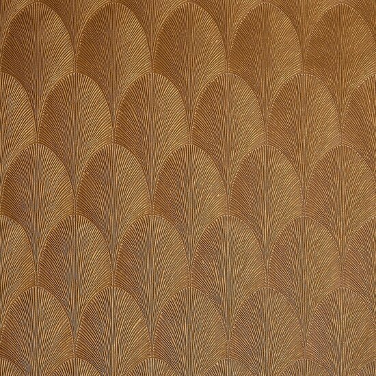 Casamance M&eacute;tal 75781732 - Oranje Behang