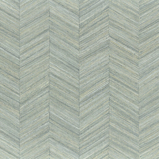 Casamance Textures V&eacute;g&eacute;tal 75371324 - Blauw / Groen Behang