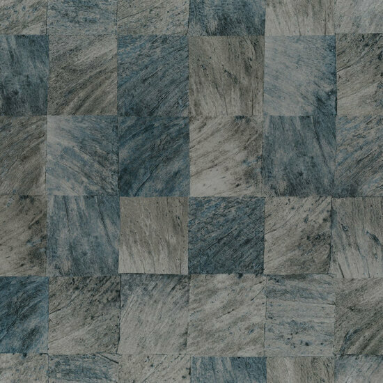 Casamance Textures V&eacute;g&eacute;tal B75173780 - Blauw Behang