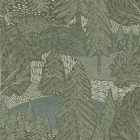 Borstapeter Woodland 4702 Behang