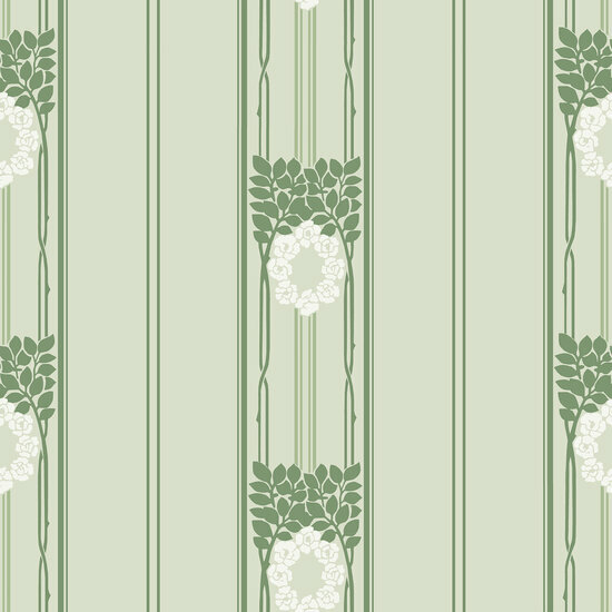 Dutch Wall Decor Swedish Heritage 697-03 Groen Behang
