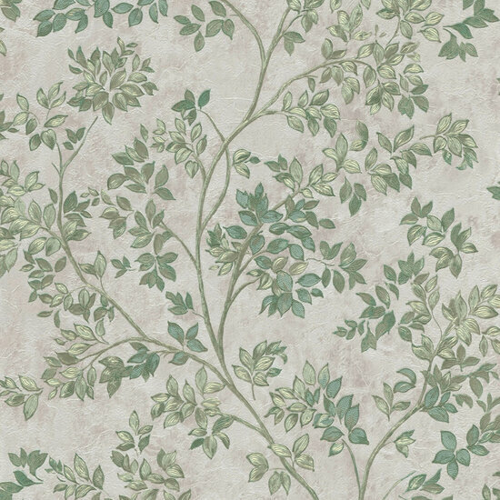 Dutch Wall Decor Splendor Z21701 Grijs / Groen Behang