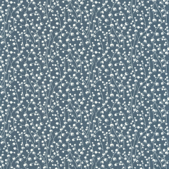 Casadeco Flower Market FLOM89246435 - Blauw Behang