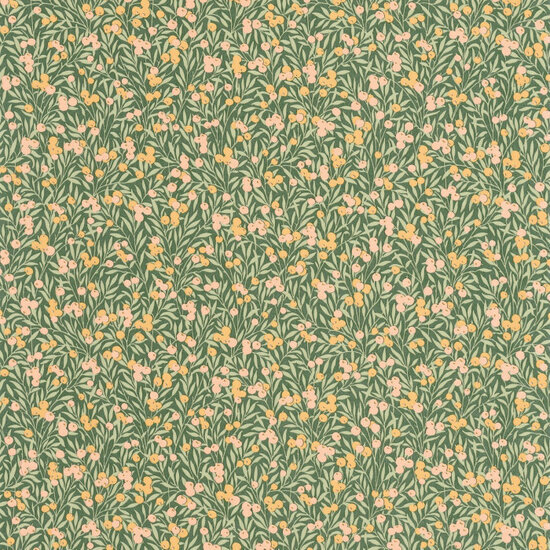 Casadeco Flower Market FLOM89227417 - Groen Behang