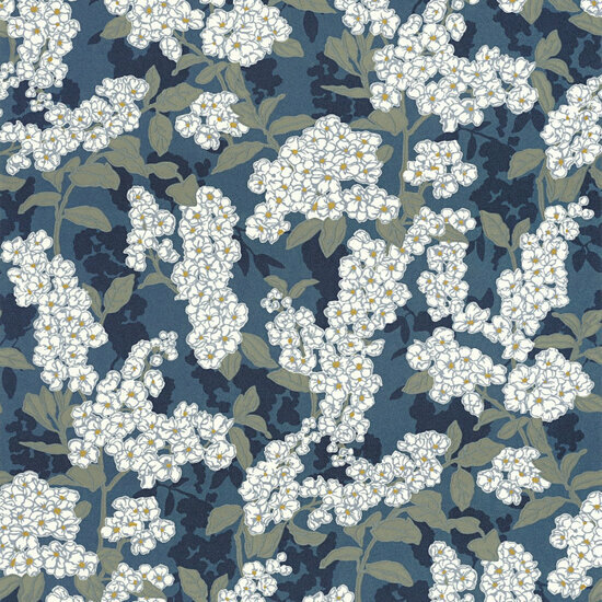 Casadeco Kyoto KYTO88736958 - Blauw Behang