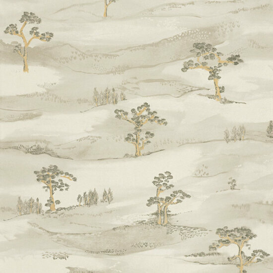 Casadeco Kyoto KYTO88747199 - Groen / Beige Behang