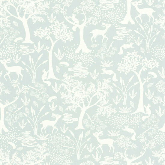 Casadeco Once Upon A Time OUAT88266548 - Wit / Blauw Behang