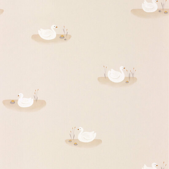 Casadeco Rose &amp; Nino RONI85491212 - Wit / Beige Behang