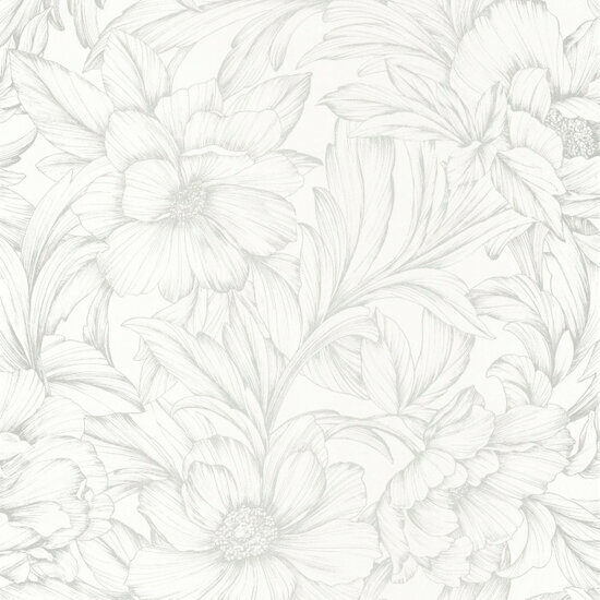 Casadeco So White 4 SWHT82350101 - Wit Behang