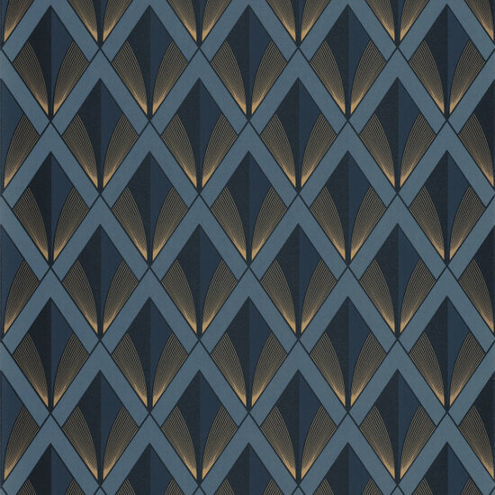 Casadeco Twenties TWNT88676414 - Blauw Behang