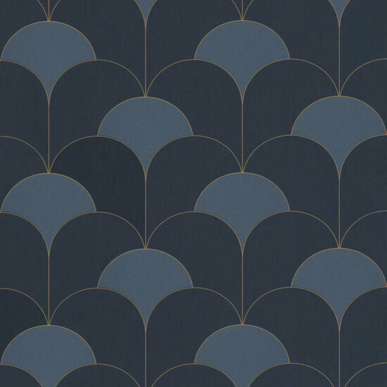 Casadeco Twenties TWNT88686406 - Blauw Behang