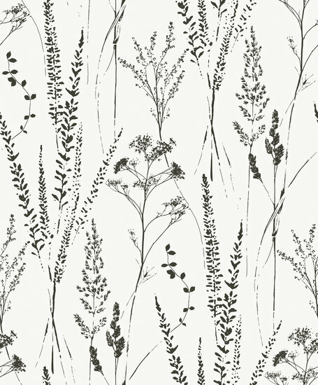 Dutch Wallcoverings Attitude A64201 Wit - Zwart Behang