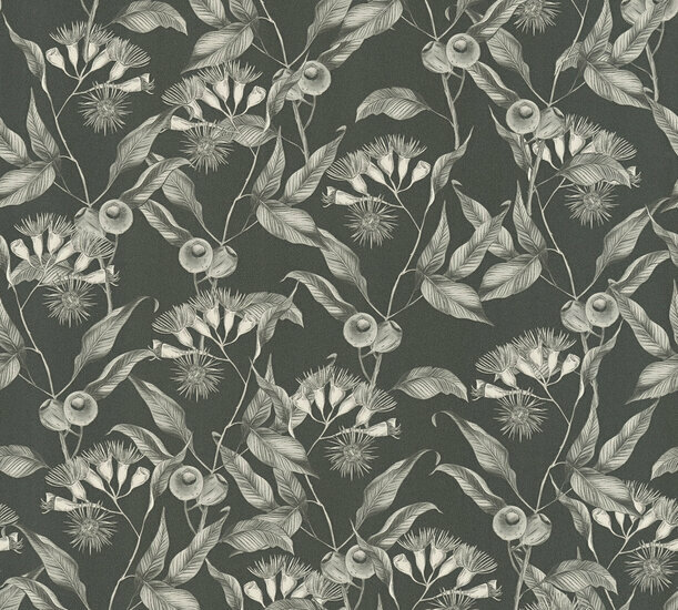 AS Creation Drawn Into Nature - 39430-2 / 394302 Zwart Behang