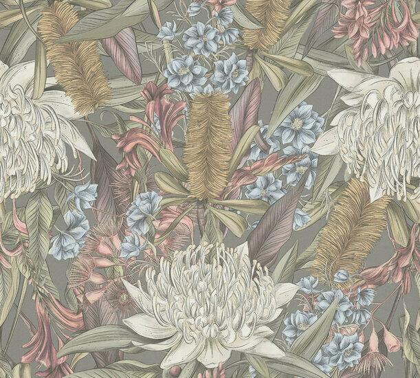 AS Creation Drawn Into Nature - 39428-3 / 394283 Grijs Behang
