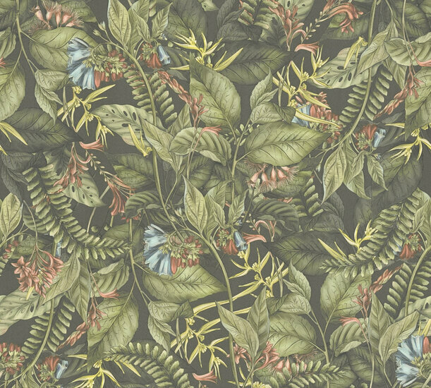 AS Creation Drawn Into Nature - 39425-1 / 394251 Groen Behang