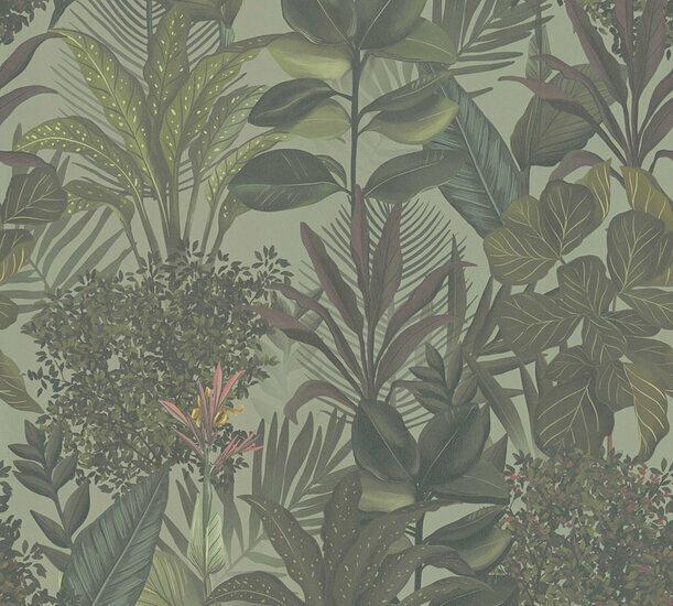 AS Creation Drawn Into Nature - 39433-1 / 394331 Groen Behang