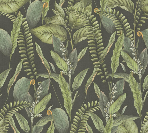 AS Creation Drawn Into Nature - 39413-1 / 394131 Zwart Behang